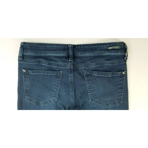 Pilcro And The Letter Press Size 28X28 Women's STET Blue Denim Jeans Back Logo - Picture 8 of 12